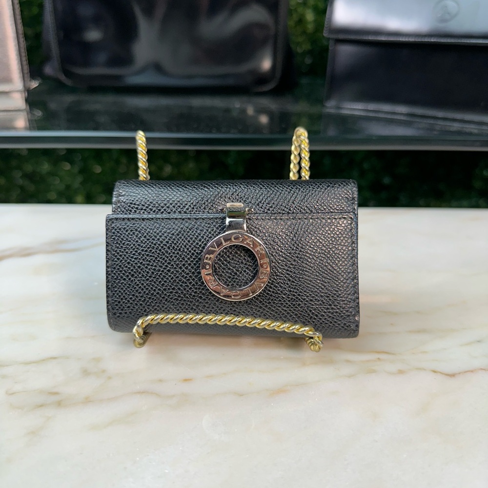 Bulgari Black Silver Clip Key Holder - Picture 1 of 14